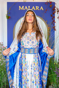 Load image into Gallery viewer, White and Blue Bridal Thobe
