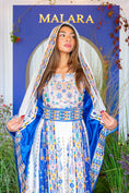 Load image into Gallery viewer, White and Blue Bridal Thobe
