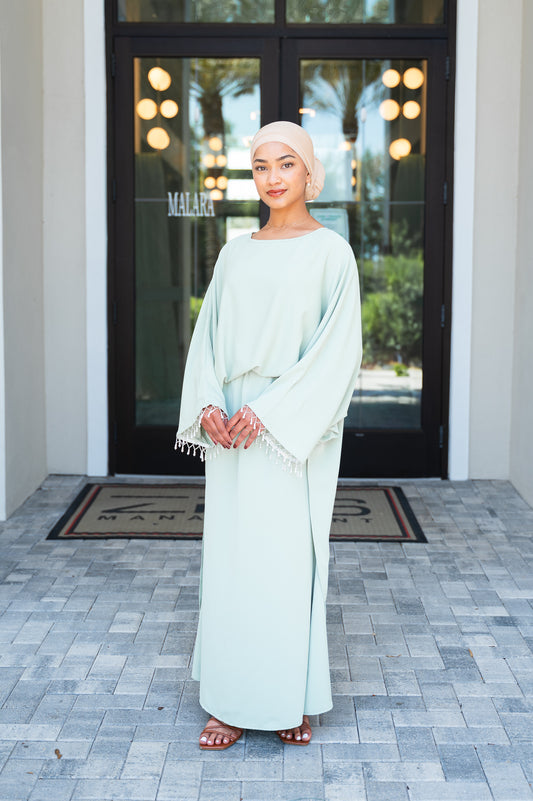 Ameera Skirt and Cape Top Set