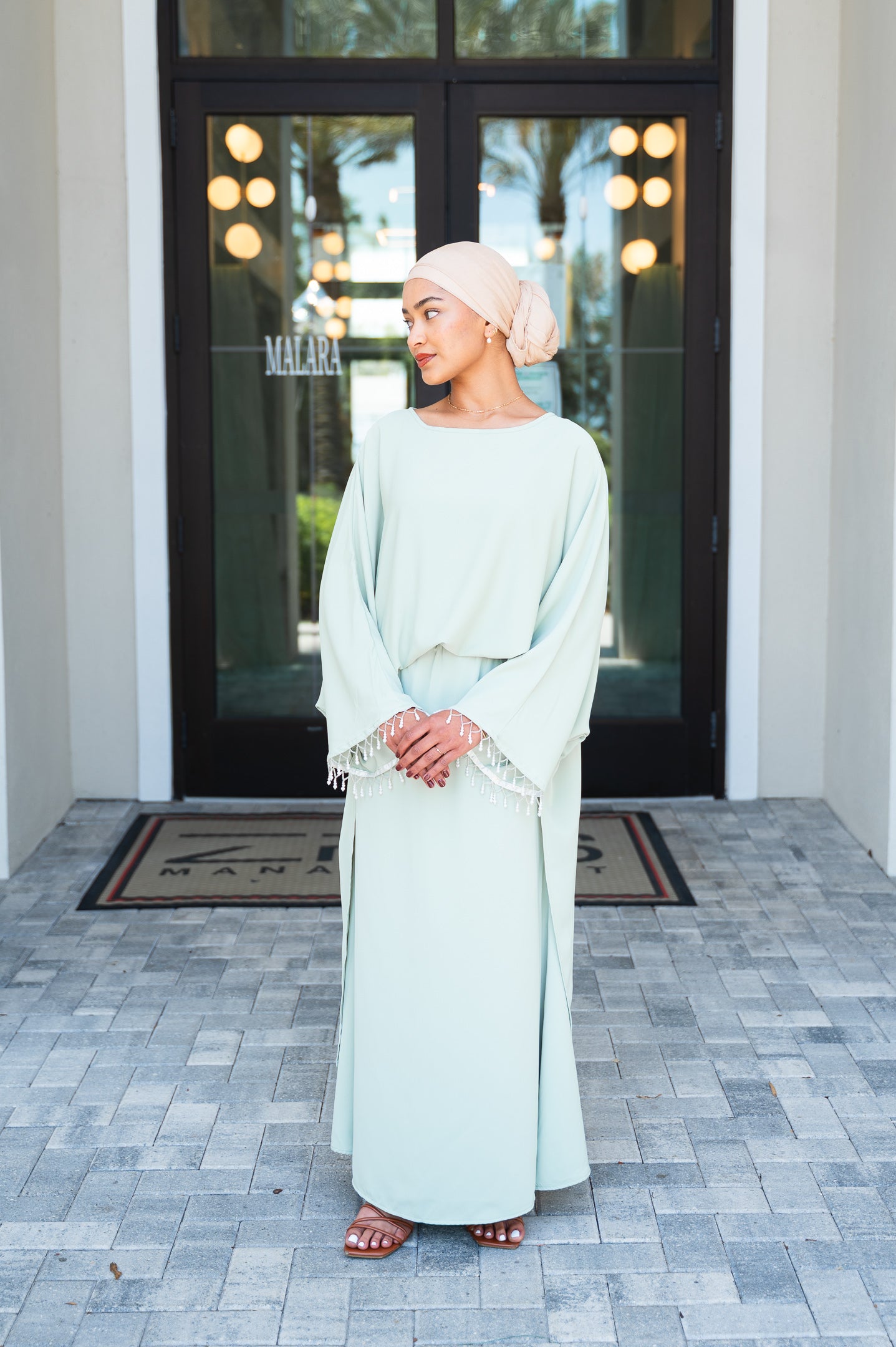 Ameera Skirt and Cape Top Set